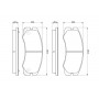 0 986 424 366 BOSCH Комплект гальмівних колодок дисковий гальм