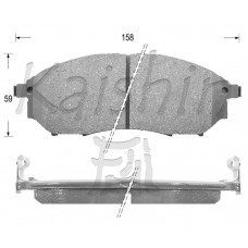 FK1231 KAISHIN Комплект гальмівних колодок дисковий гальм