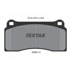 2329301 TEXTAR КомплеК т гальмівних колодок, дискове гальмо