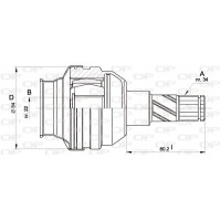 CVJ5427.20 OPEN PARTS Шарнирный комплект, Привідний вал
