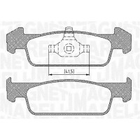 363916060718 MAGNETI MARELLI Комплект гальмівних колодок дисковий гальм