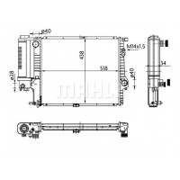 CR 251 000S MAHLE Радіатор охолодження двигуна