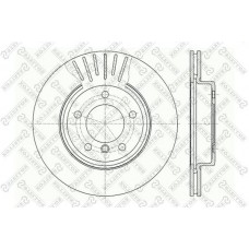 6020-1540V-SX STELLOX Гальмівний диск