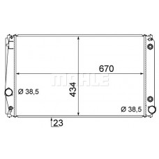CR 1728 000S MAHLE Радіатор охолодження двигуна