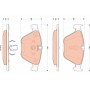 GDB1854 TRW Комплект гальмівних колодок дисковий гальм