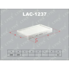LAC-1237 LYNXauto Фільтр повітря у внутрішньому просторі