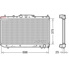 DRM50114 DENSO Радіатор охолодження двигуна