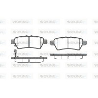 P10883.01 WOKING Комплект гальмівних колодок дисковий гальм