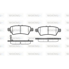 P10883.01 WOKING Комплект гальмівних колодок дисковий гальм