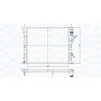 350213194700 MAGNETI MARELLI Радіатор охолодження двигуна