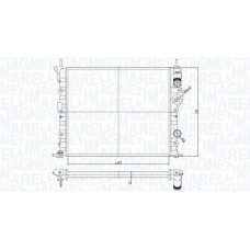 350213194700 MAGNETI MARELLI Радіатор охолодження двигуна
