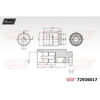 72936017 MAXTECH Поршень корпус скоби гальма