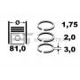 R1005600 ET ENGINETEAM Комплект поршневих кілець