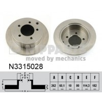 N3315028 NIPPARTS Гальмівний диск