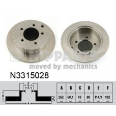 N3315028 NIPPARTS Гальмівний диск