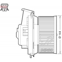 DEA21013 DENSO Вентилятор салону