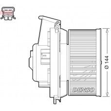 DEA21013 DENSO Вентилятор салону
