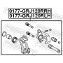 0177-GRJ120RRH FEBEST Гальмівний супорт