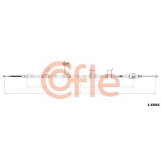 1.KI001 COFLE Тросик, cтояночный тормоз