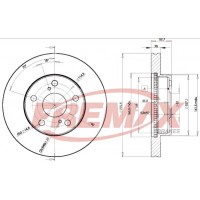 BD-2810 FREMAX Гальмівний диск