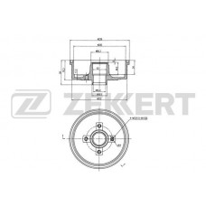 BS-5544 ZEKKERT Гальмівний барабан