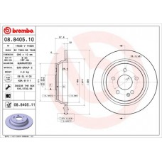 08.8405.10 BREMBO Гальмівний диск