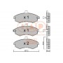 704-07022P IAP QUALITY PARTS Комплект гальмівних колодок дисковий гальм