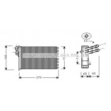 VN6173 AVA QUALITY COOLING Теплообмінник обігрів салону
