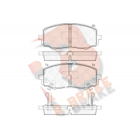 RB1937 R BRAKE Комплект гальмівних колодок дисковий гальм