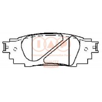 704-17241 IAP QUALITY PARTS КомплеК т гальмівних колодок, дискове гальмо