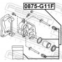 0875-G11F FEBEST Ремкомплект, Гальмівний супорт