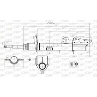 SAB8034.32 OPEN PARTS Амортизатор