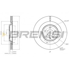 CD7990V BREMSI Гальмівний диск