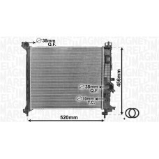 350213168800 MAGNETI MARELLI Радіатор охолодження двигуна