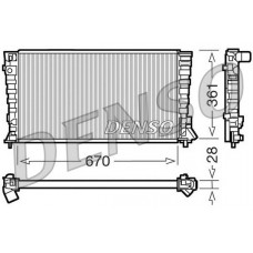 DRM07020 DENSO Радіатор охолодження двигуна