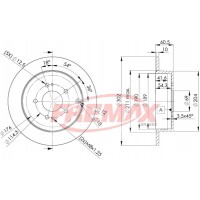 BD7032 FREMAX BRAKE DISC HIGH CARBON