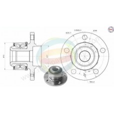 70-210101 MULTIPARTS Комплект підшипника ступиці колеса
