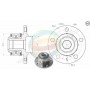 70-210101 MULTIPARTS Комплект підшипника ступиці колеса