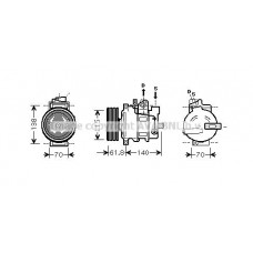 AIAK263 AVA QUALITY COOLING Компресор кондиціонера