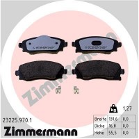23225.970.1 ZIMMERMANN Комплект гальмівних колодок дисковий гальм