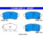 13.0460-5687.2 ATE Комплект гальмівних колодок, дискове гальмо