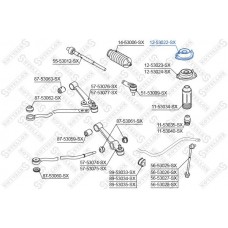1253022SX STELLOX Опора стійки амортизатора