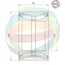 70-400013 MULTIPARTS Комплект підшипника ступиці колеса