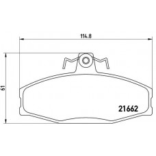 P 85 022 BREMBO Комплект гальмівних колодок дисковий гальм