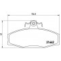 P 85 022 BREMBO Комплект гальмівних колодок дисковий гальм
