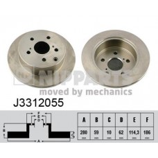 J3312055 NIPPARTS Гальмівний диск