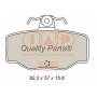 704-13083 IAP QUALITY PARTS Комплект гальмівних колодок дисковий гальм