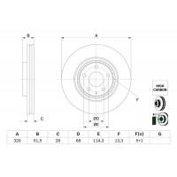 0 986 479 H02 BOSCH Гальмівний диск
