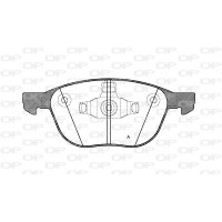 BPA1082.50 OPEN PARTS Комплект гальмівних колодок дисковий гальм