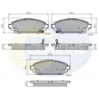 CBP3943 COMLINE Комплект гальмівних колодок дисковий гальм